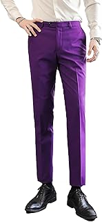 Mens Classic Suit Pants Straight Fit Modern Formal Dress Pants Separate Trousers - Buy now