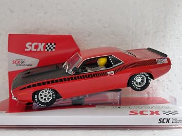 SCX U10444X300 Plymouth Trans Am AAR CUDA 1970 132 Slot Car Rallye Red