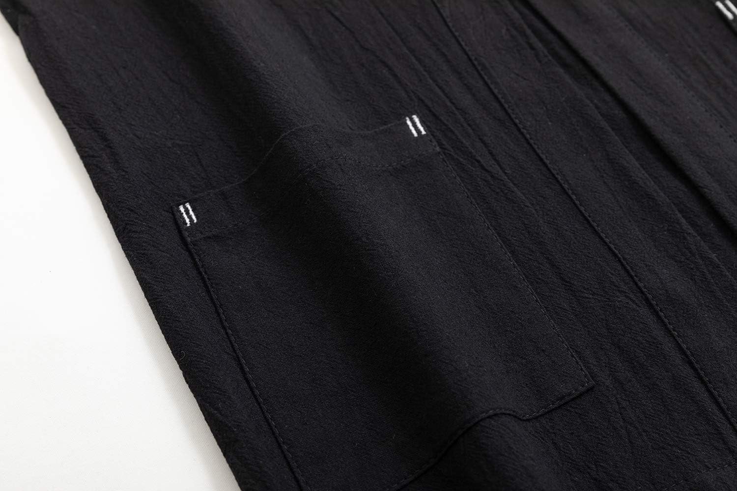 PRIJOUHE Men's Japanese Kimono Jacket Cardigan Yukata Noragi Casual Fashion Seven Sleeves Lightweight Open Front Coat - Image 5