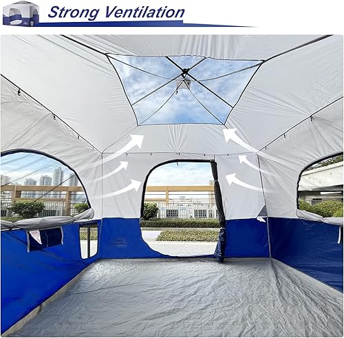 Miniatura 5 de KAMPKEEPER Tienda interior de campamento para toldo desplegable, convierte el toldo de pierna recta de 10 x 10 pies en tienda de campaña de