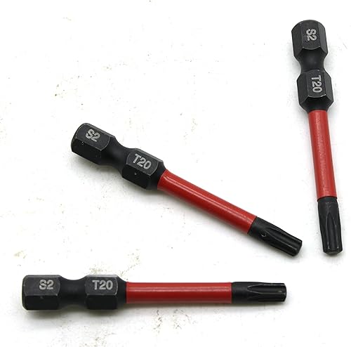 Miniatura 2 de 20 pedazos T20 Torx de grado de impacto de zona de torsión con funda de color