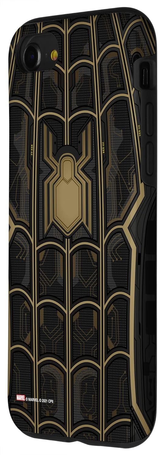 Marvel Spider-Man No Way Home Black and Gold Suit Case for iPhone SE (2020) / 7 / 8