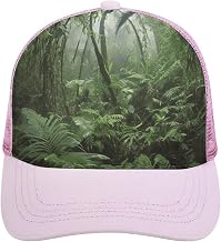 Baseball Cap - Tropical Rainforest Mesh Snapback Hat, Sun Protection Golf Trucker Hat for Men Women