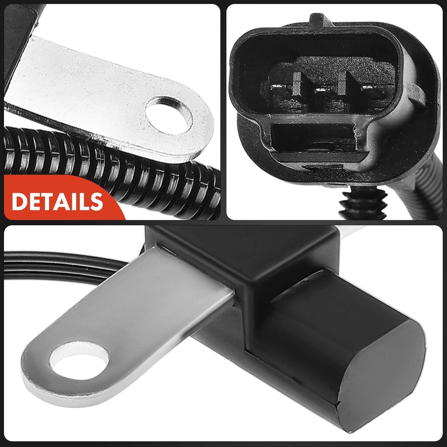 A-Premium Engine Crankshaft Position Sensor Compatible with Jeep Cherokee 1997 1998 1999 2000 2001 L6 4.0L, Replace# 56027866AB, 56027866AC