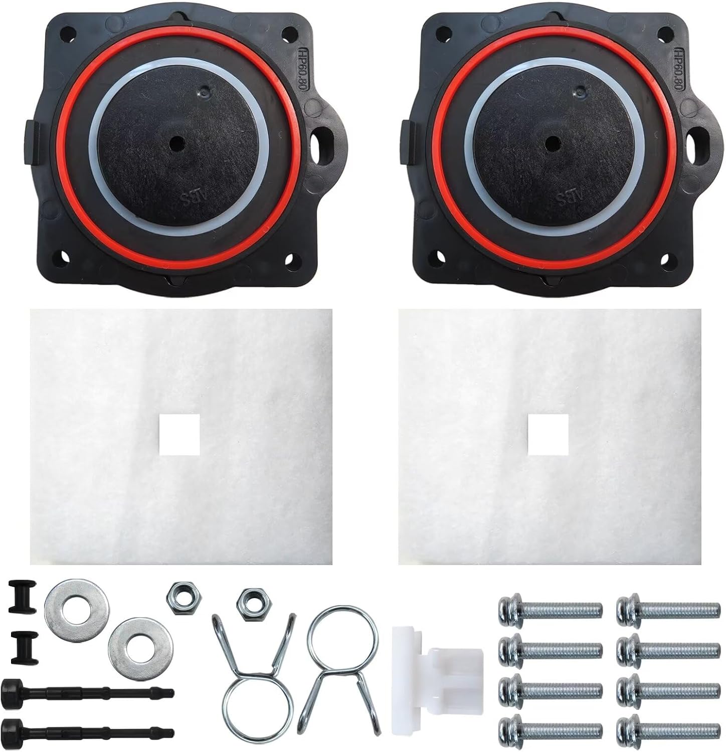 New Air Pump Rebuild Kit for Hoot Troy Air H365, H450, H500, LA500, LAR500, H600, Included Diaphram, Filter and Screws Kit