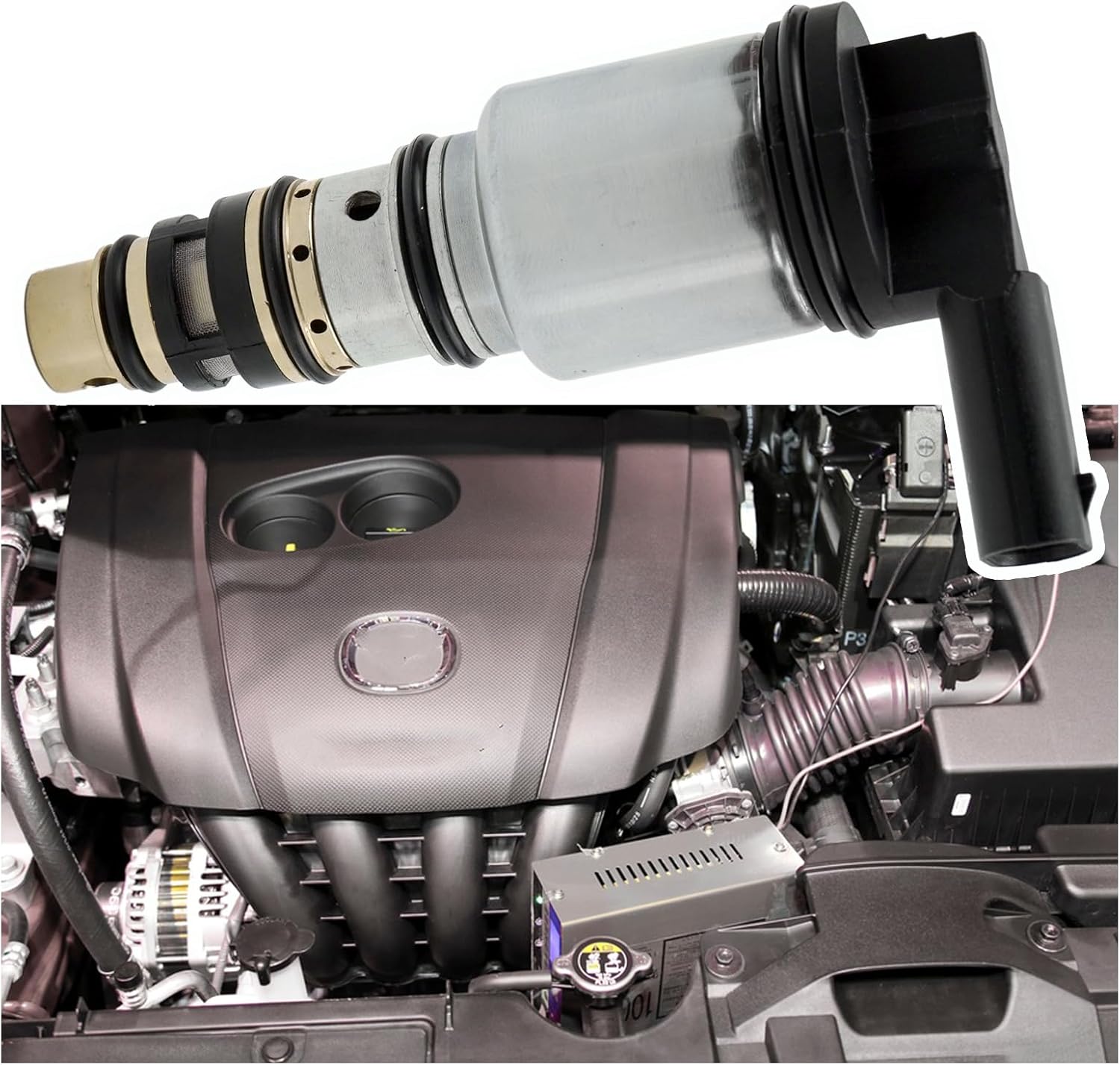 A/C Air Conditioning Compressor Electronic Solenoid Control Valve H V 14. Replacement for 3DA-DM8P BDGF61450 3DADM8P Fit for MAZDA 3 Cx-30 Cx20