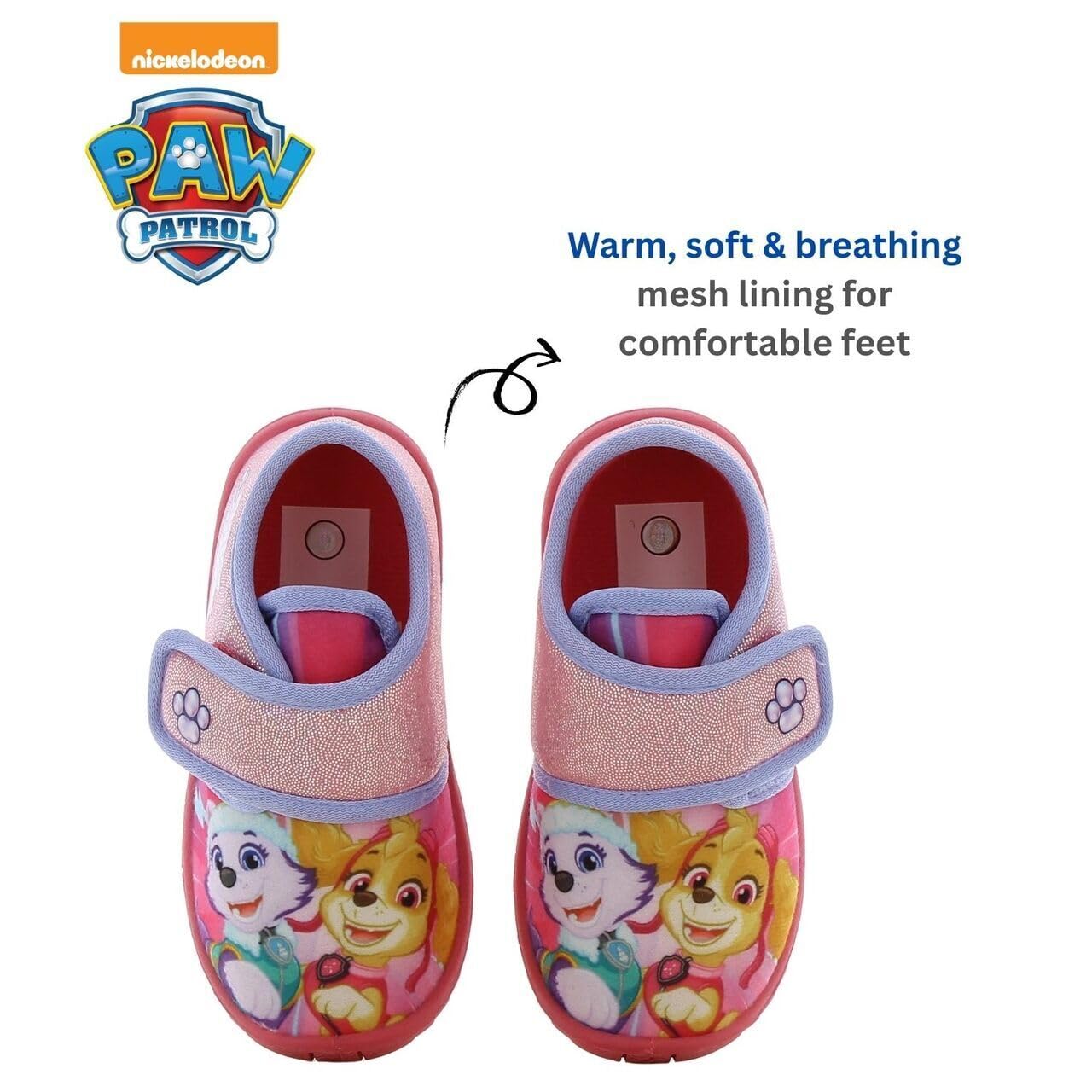 Leomil Paw Patrol Hausschuhe Mädchen | hausschuhe kinder mädchen, Hausschuhe Nickelodeon, Ideal für Kindergarten oder Zuhause, Geburtstagsgeschenk