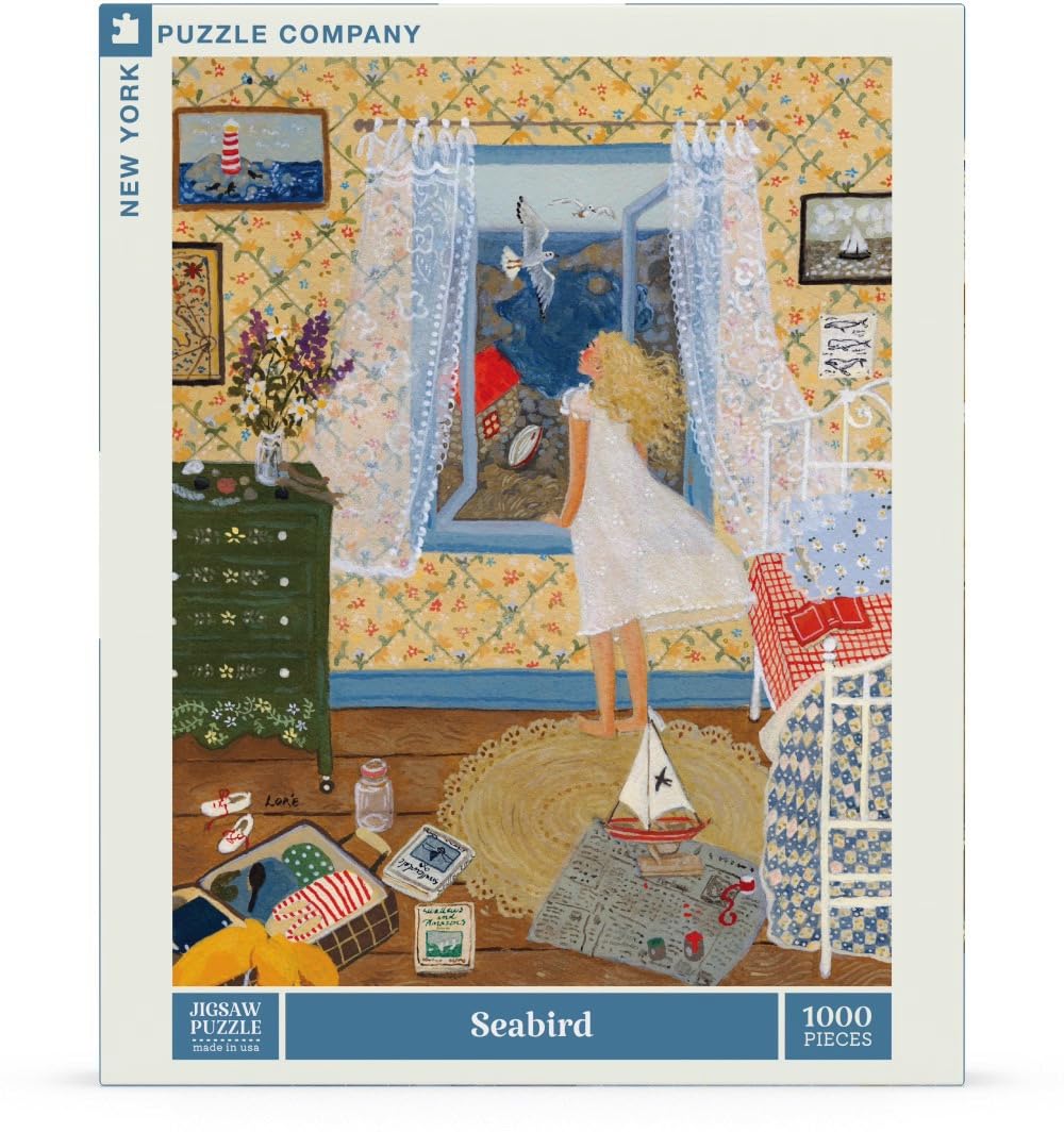 New York Puzzle Company - Loré Pemberton Seabird - Puzzle de 1000 pièces pour les soirées de jeux en famille par Loré Pemberton