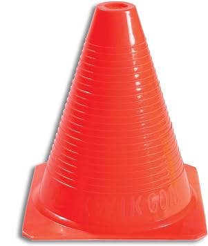 Kwik Goal Orange Practice Cone, 12 cones