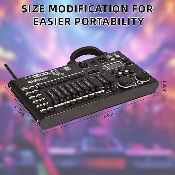 Wireless DMX Controller,192 Channel DMX512 Controller Stage Lighting Equipment & Accessorie For Dj, Ktv, Large Concert, Holiday Party And Fashion Show DMX Light Controller