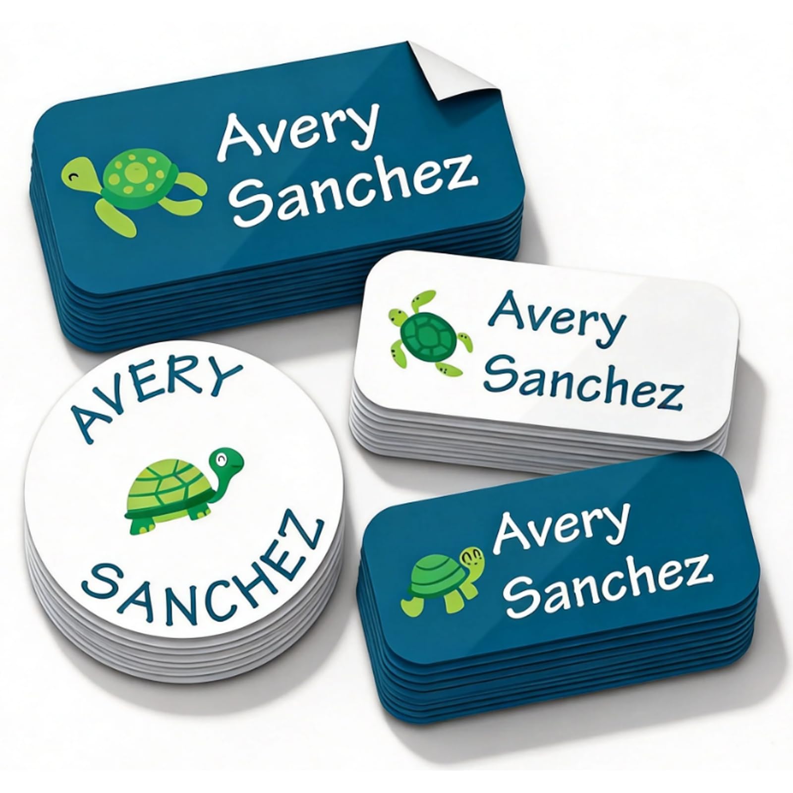 Personalized Daycare Name Labels for Kids (135 Labels) Custom Waterproof Name Stickers for Child Clothing Tag, Bottles,Camp,Lunch Boxes and School Supplies — image 1