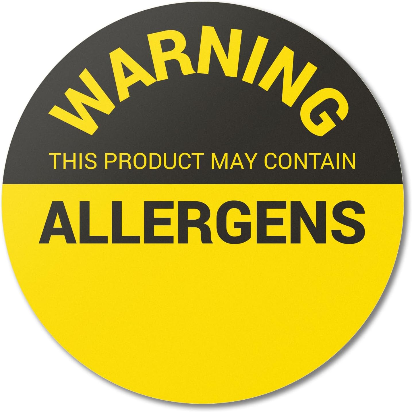 600 Labels, 2 Packs - Customizable Allergy Warning Stickers (1.5 inch, Circle Dot) Write-in Allergen Labels for Allergen Alert Food Advisory, Food Packing, Delis and Restaurants