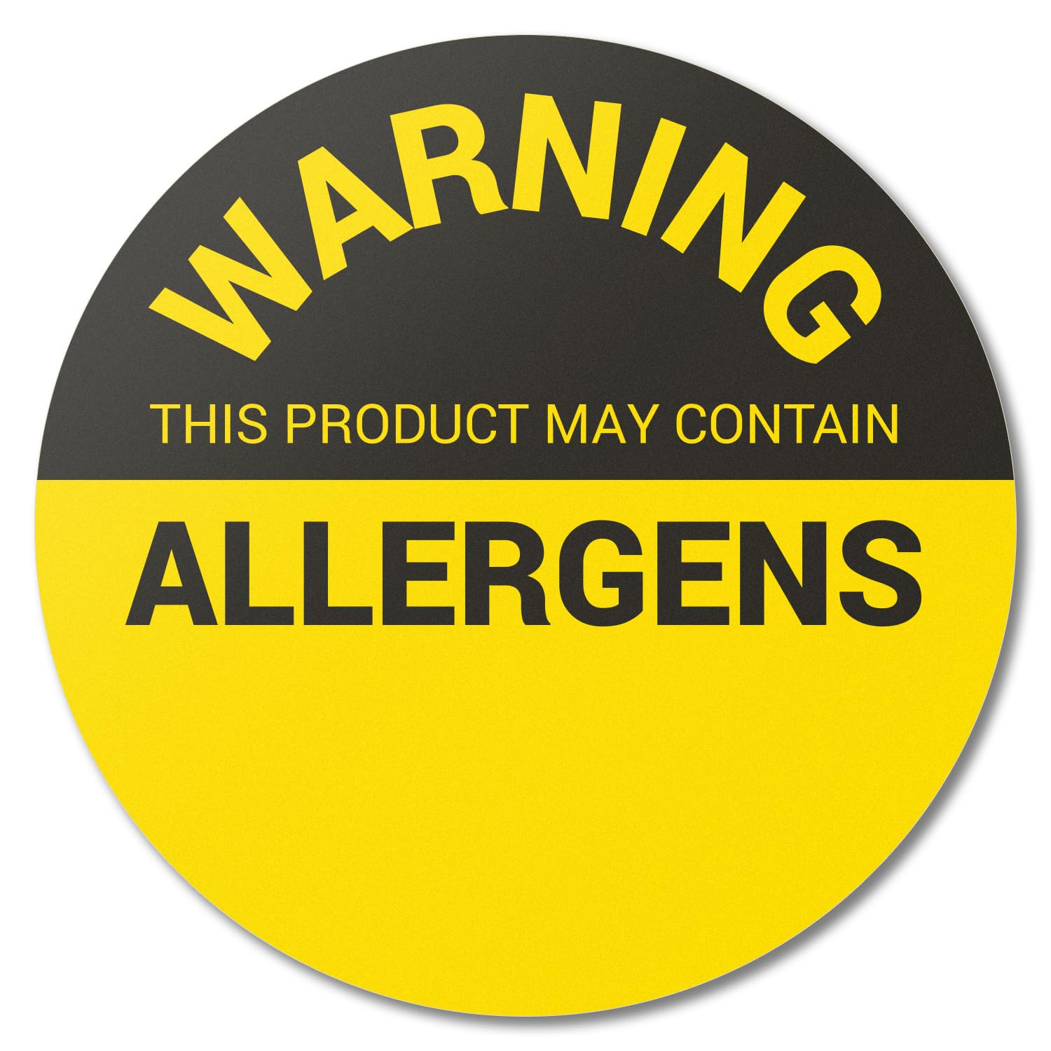 300 Labels, 1 Pack - Customizable Allergy Warning Stickers (1.5 inch, Circle Dot) Write-in Allergen Labels for Allergen Alert Food Advisory, Food