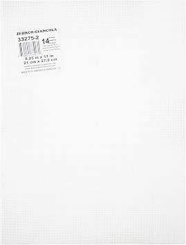 Darice 14 Mesh Clear Plastic Canvas Create a Variety of Fun Plastic Canvas Crafts Including Bookmarks, Picture Frames, Pins and More 1 Sheet, 14 Holes Per Inch, 8.5x11 Per Sheet 33275-2