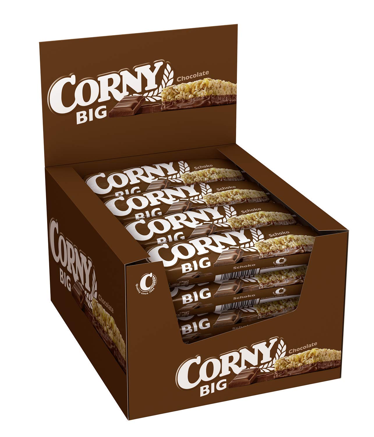 Corny Big Schoko, Müsliriegel, 24er Pack (24 x 50g) & Big Schoko-Banane, Müsliriegel, 24er Pack (24 x 50g)