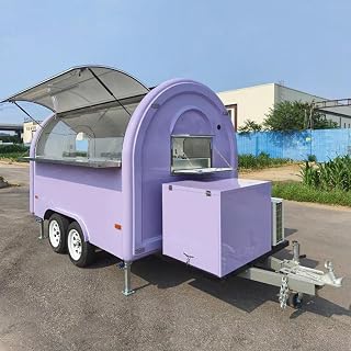 Food Trailer Modular Design Sushi Noodle Crepe Stand Flexible Layout Towable Truck Perfect for Outdoor Sports Venues City Fairs Campus Pop-Ups and Music Gatherings