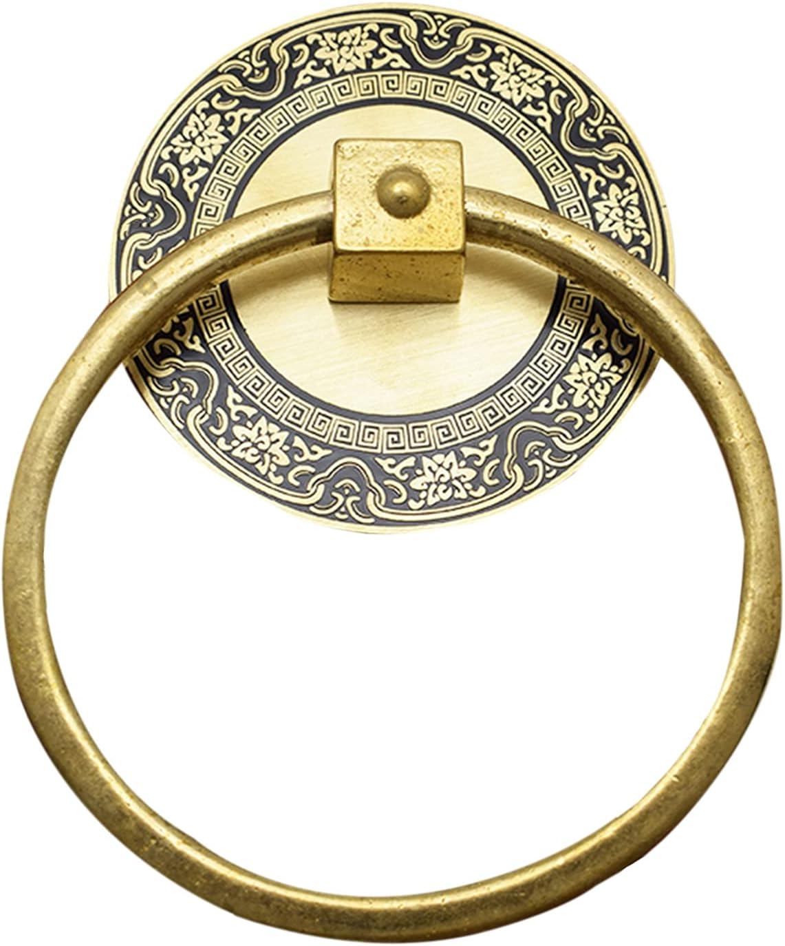 Door Knocker for Front Door Decor Exterior Brass Door Knocker for Glass Door & Front Door - Farmhouse Decor Gate Handle for Cabinets, Drawer & Furniture - Bathroom Waterproof Towel Holder ( Color : #1