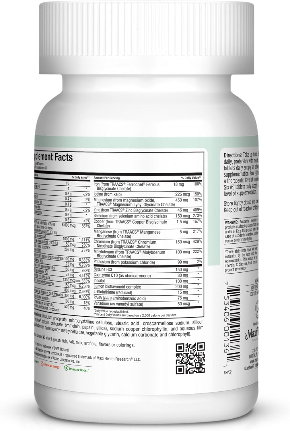 Multivitamin for Men & Women – Supreme High Potency Daily Multi with Minerals, CoQ10 & Antioxidants – Energy, Immune Support, Bone, Heart & Wellness – Vitamin A, C, D, E, B12, B6 & Biotin 360 Tablets