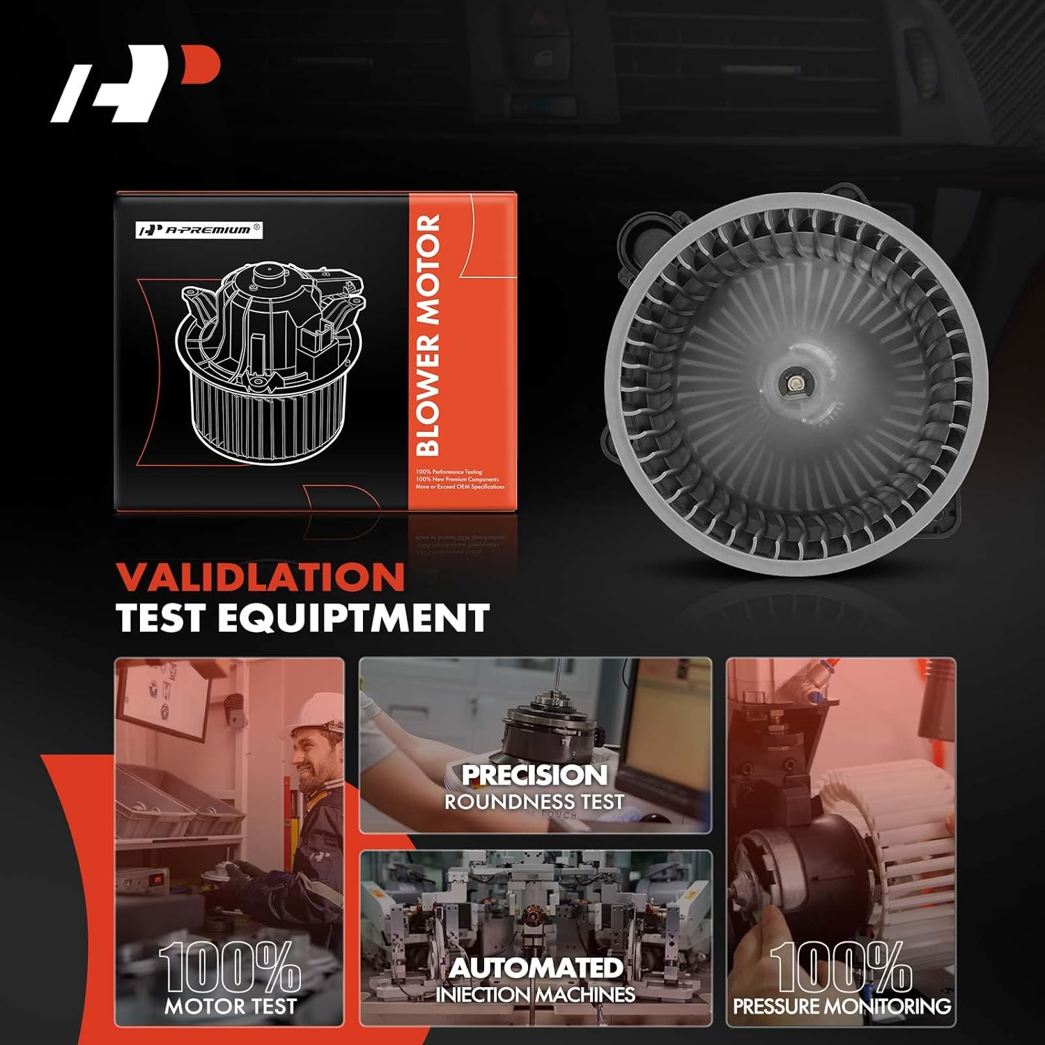 A-Premium Front HVAC Heater Blower Motor Compatible with Kia Soul 2010 2011 2012 2013, Hatchback