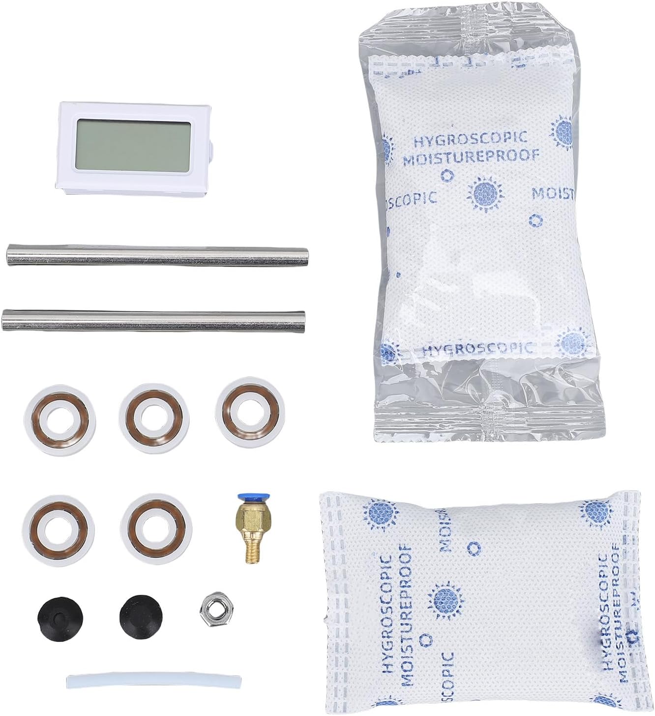 Dioche 3D Printing Filament Dryer Box with Bearing Roller and Hygrometer Storage for PLA, ABS, PETG Filaments Sealed 1KG Capacity Filament Storage Box for Consistent High Prints