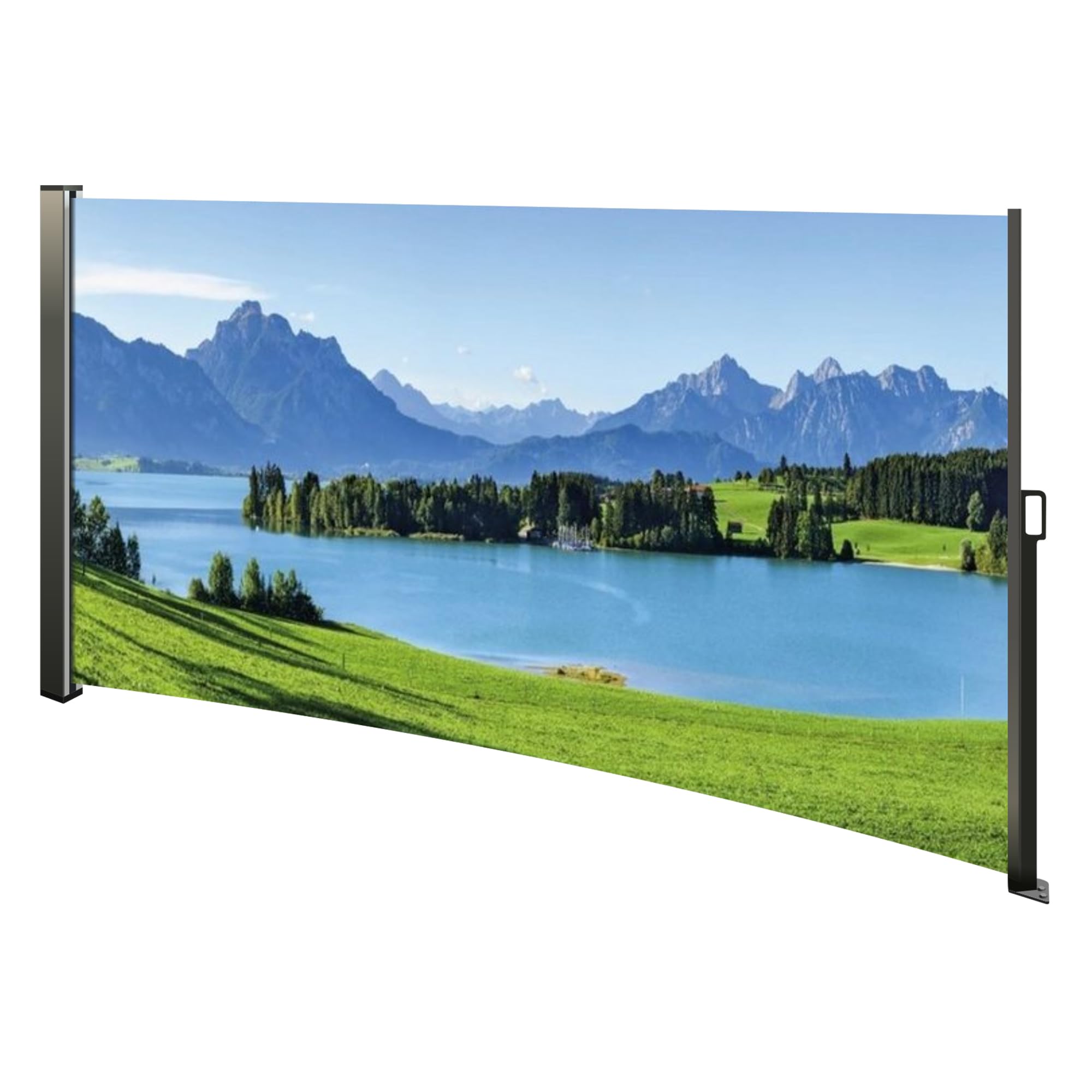 Seitenmarkise mit Fotodruck BERGE