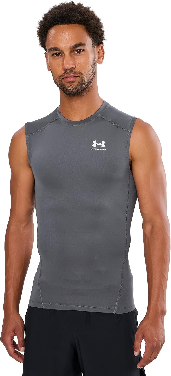 Мужская компрессионная майка Under Armour Heatgear Armour, цвет: Синий — фото 1