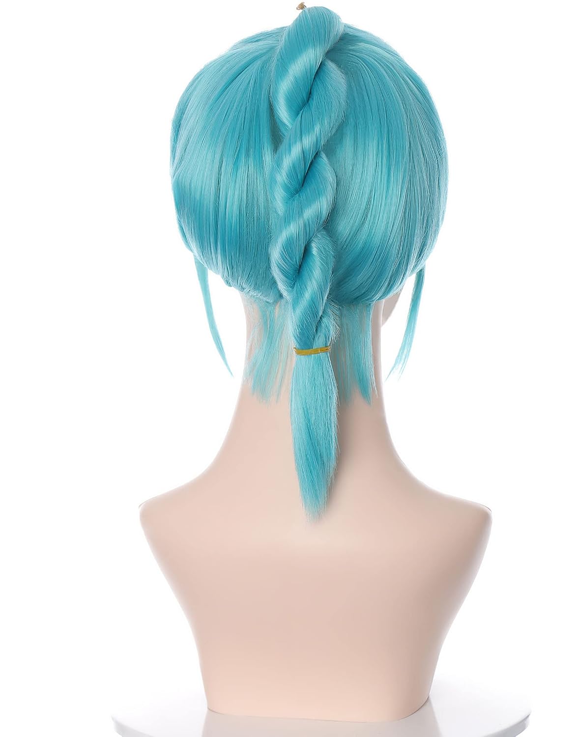 miccostumes Women's Anime Cosplay Wig Braid Ponytail Synthetic Wigs(Aqua)