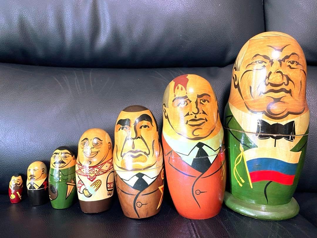 ロシア雑貨2024年干支マトリョーシカ(5P)ドラゴン 辰龍 縁起物 ミラ作