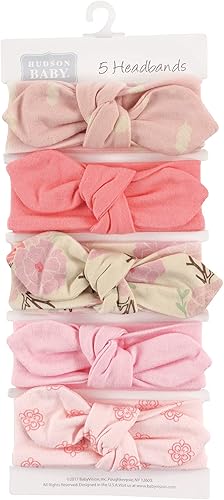 Vista 117 de Hudson Baby Cotton and Synthetic Headbands, Size 0-24 Months