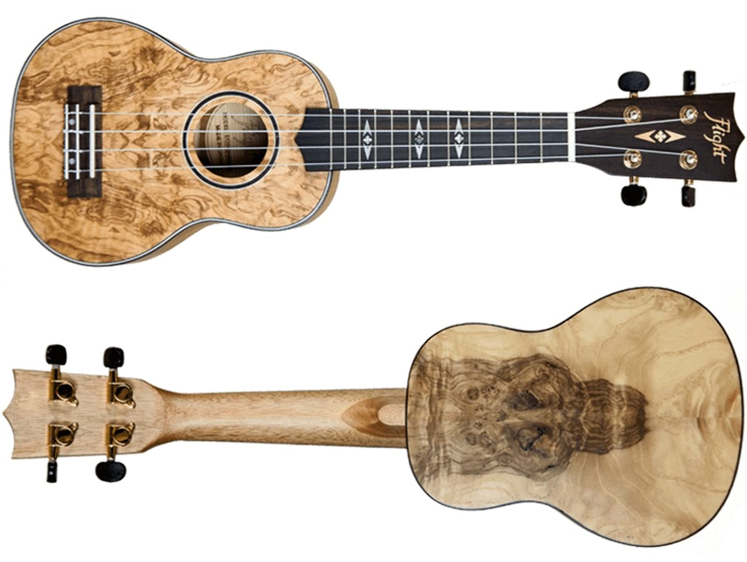 Flight: DUS410 Sopran-Ukulele – gesteppt (mit Tasche) – UKULELE