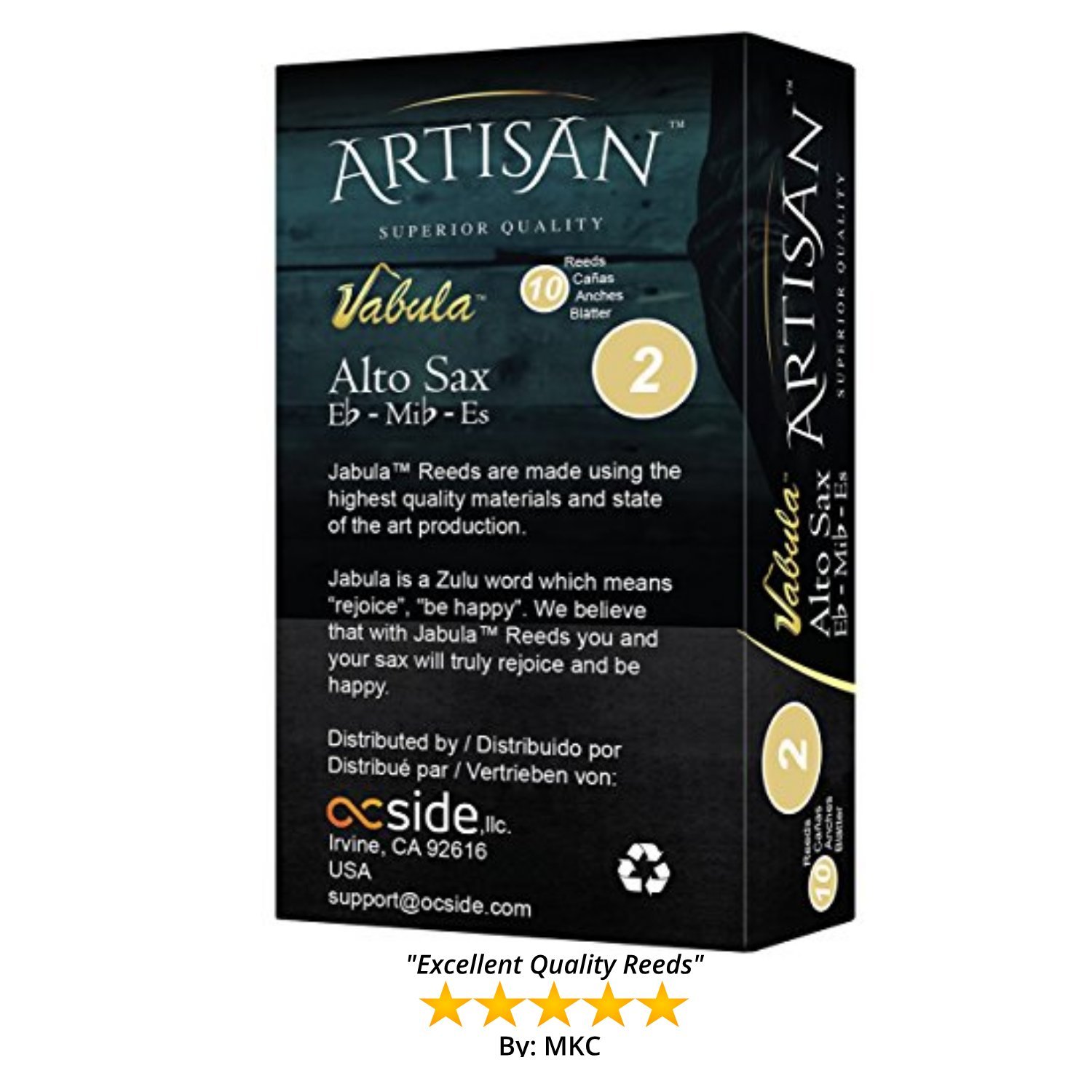 Amazon.co.jp: Artisan アルトサクソフォンリード。 Eフラット。 Box