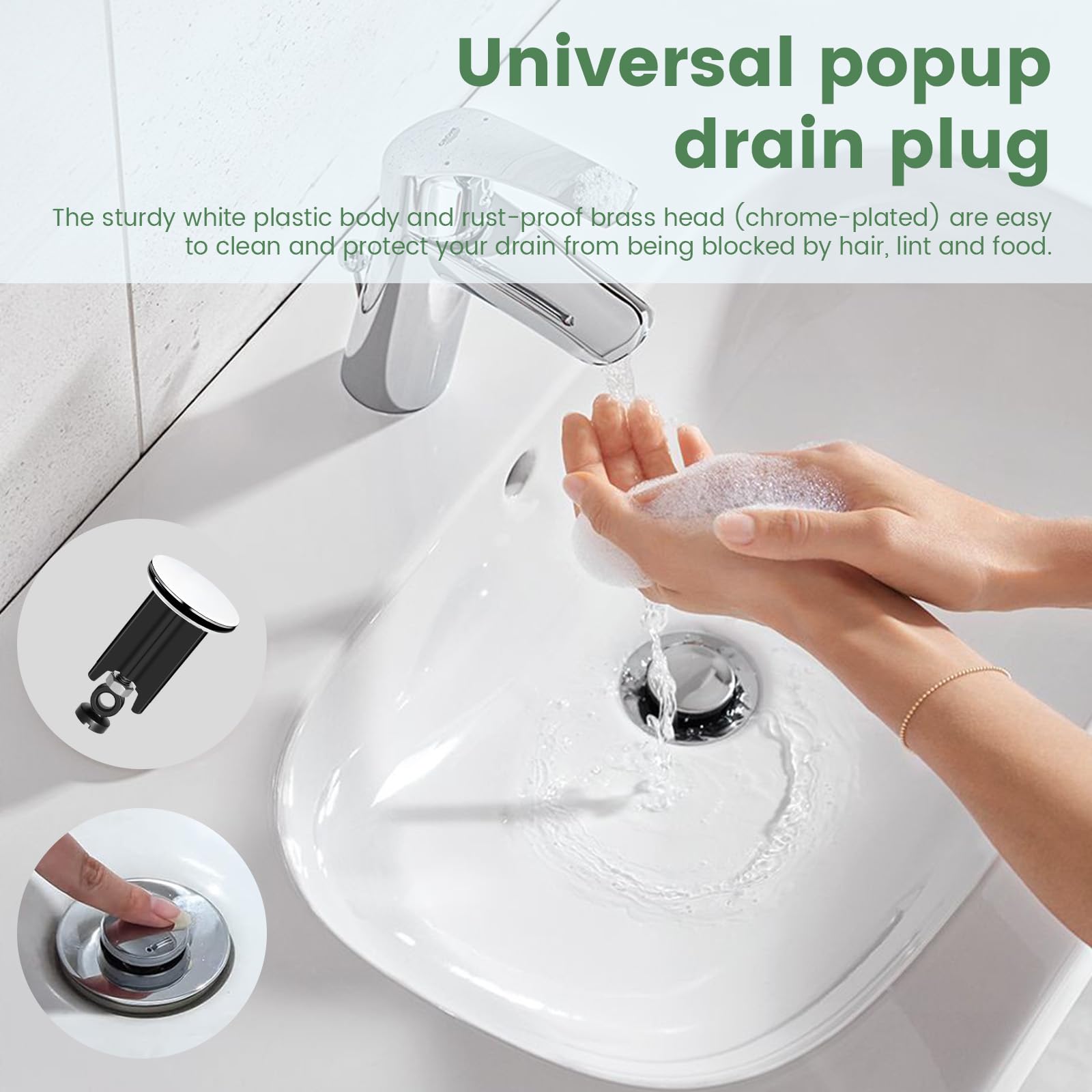 Bouchon de Lavabode Salle Bain 40mm Bonde Evier Chromé Universel Bouchon de Vidange Bonde Baignoire Excentrique Bouchon d'évier pour Salle Bain Lavabo,Bidet, Cuisine,Réglable Hauteur en Laiton,1Pcs Bouchon de Lavabode Salle Bain 40mm Bonde Evier Chromé Universel Bouchon de Vidange Bonde Baignoire Excentrique Bouchon d'évier pour Salle Bain Lavabo,Bidet, Cuisine,Réglable Hauteur en Laiton,1Pcs