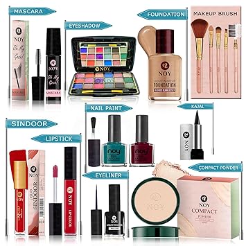 NOY Waterproof & Lightweight Makeup Kit Combo 15 Pieces For Gorgeous Look (Pack Of-15) #YN280