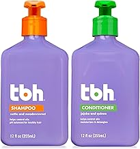 Kids & Teen Shampoo and Conditioner Set – Sulfate & Paraben Free, Lightweight & Hydrating Hair Care for All Hair Types – 2-Pack, 12 oz Each