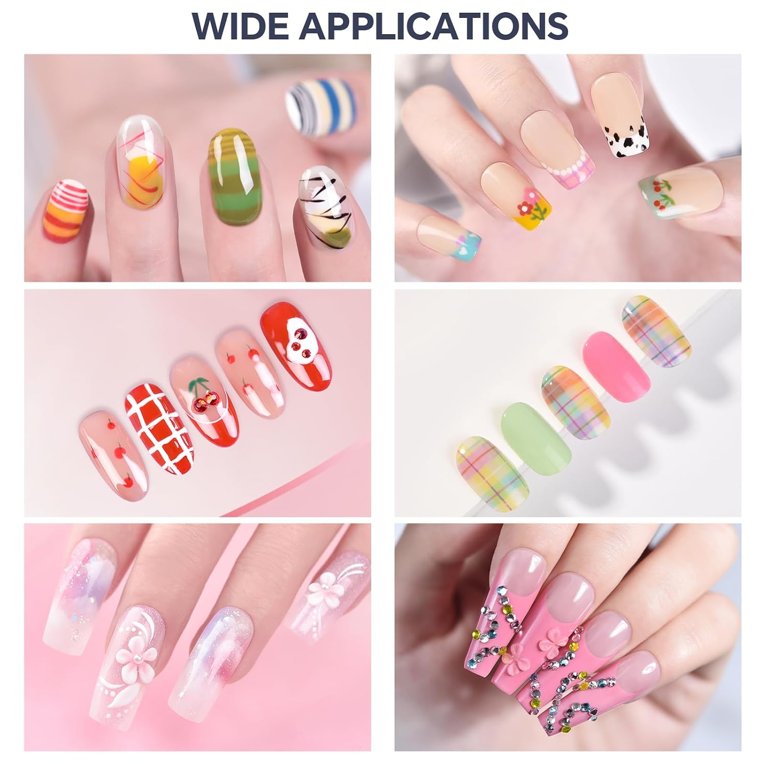 5Pcs Dotting Pens and 5Pcs Nail Liner Brush Set Nail Design Tools