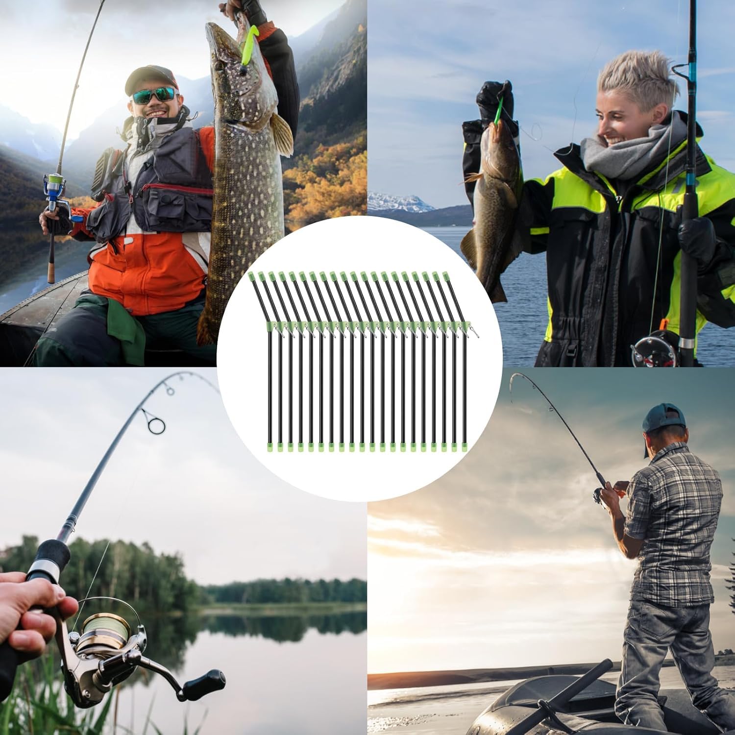 Anti-Tangle Boom Anti Tangle da Pesca Connettore Pesca 20Cm Anti-Groviglio Bracci Pesca Accessori Balance Connector Attrezzatura Pesca per Pesca Mare Anti Groviglio Boom Accessorio