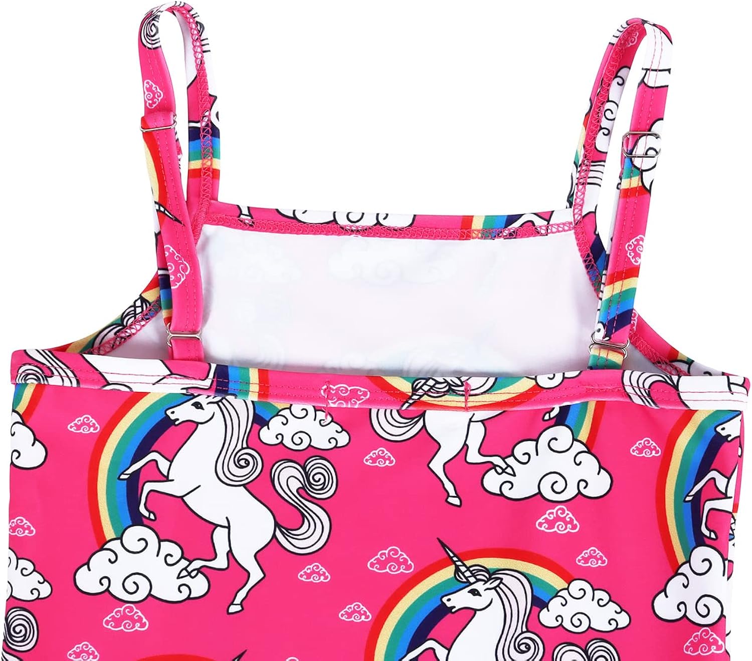 COTRIO Unicorn Rainbow Swimsuit Kids Girls Mermaid Bathing Suits Ruffle Shoulder Strap Beach Summer Swimwear : Clothing, Shoes & Jewelry