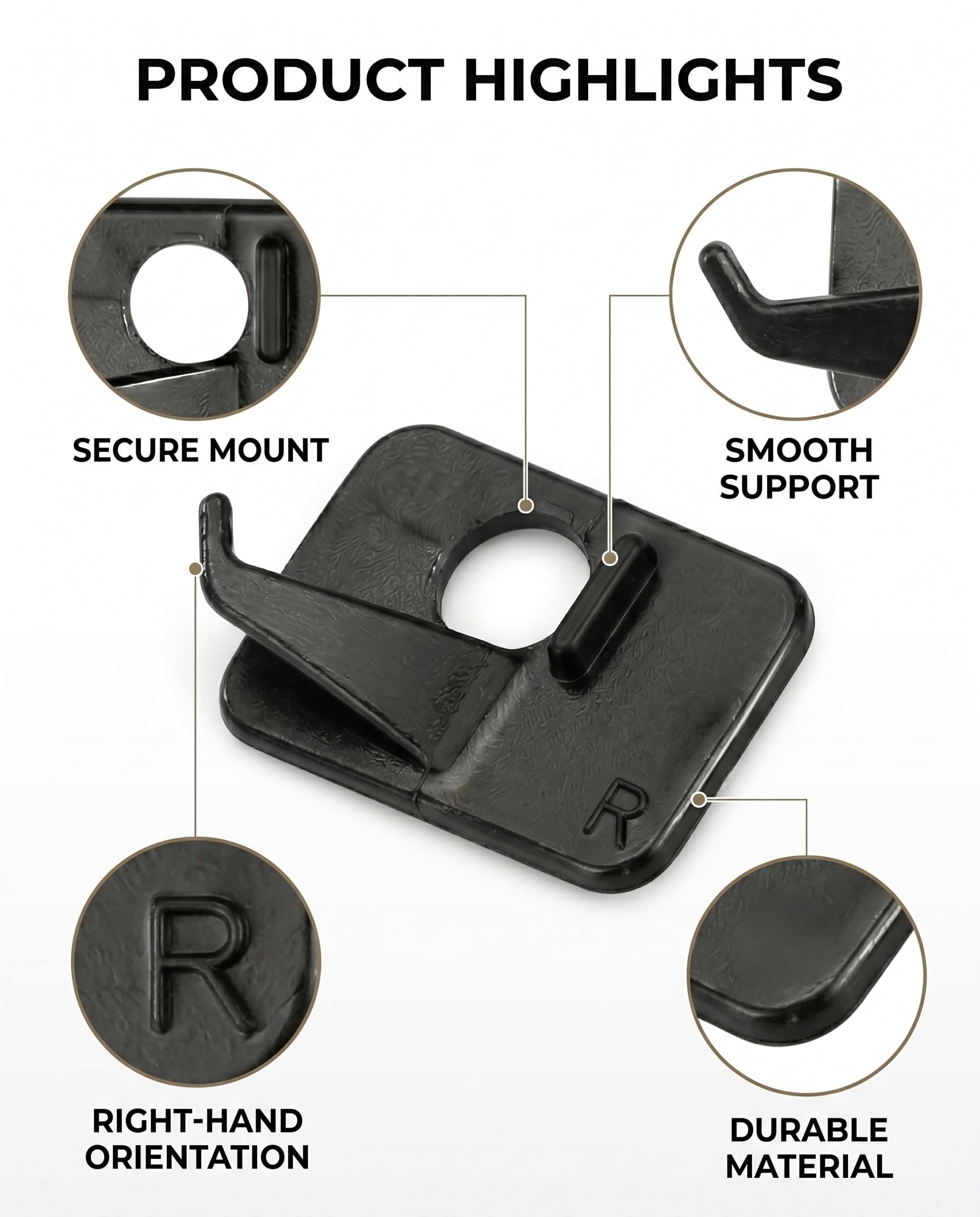 6 Pièces Repose-Flèche Auto-Adhésif en Plastique pour Arc Recurve, Assure un Guidage Stable & Précis de la Flèche pour Tir à l'Arc & Chasse