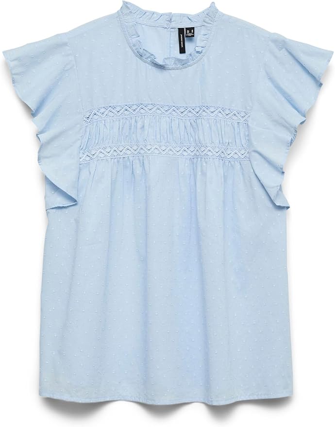 Haut Femme Vero Moda - Lot De 2 - Détails Dentelle Au Col - Bretelles Fines - Coupe Ajustée Et Confortable
