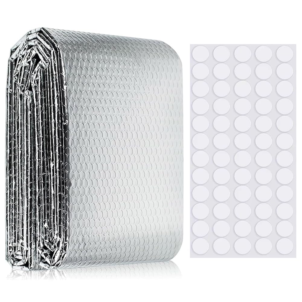 Eco-Friendly Radiator Reflector Panels 0.6m x 1.2m, Bubble Foil Insulation for Heat Retention Roof & Wall Thermal Barrier