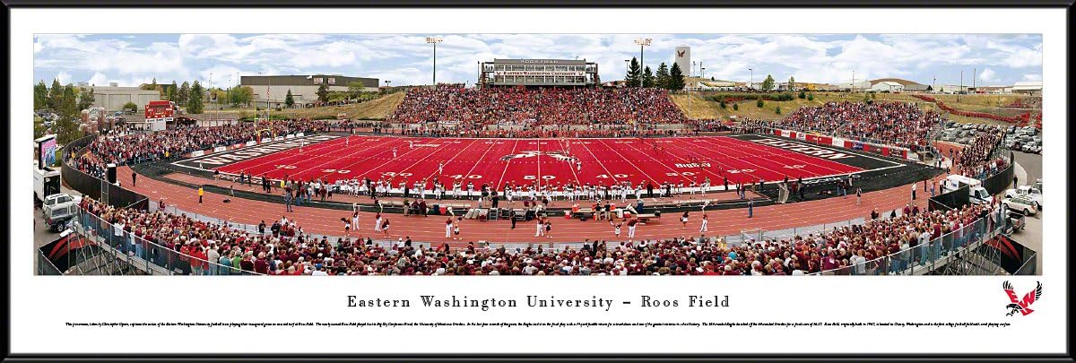 Blakeway Worldwide Panoramas, Inc. Eastern Washington Football - Panoramic Framed Picture or Poster