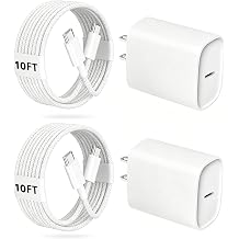 Phone 17 16 15 Pro Charger Fast Charging, 20W USB C Fast Charger Block with 10FT Long Type C Chargers Fast Charging Cable Cord for Phone 17/17 Pro/17 Pro Max/Air/16 Pro Max/16 Pro/15Pro-Braided