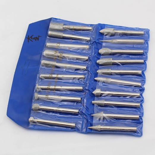 Juego de Fresas de Diamante 20 Pzas 120 Grit 1/4 pulg miniatura 5