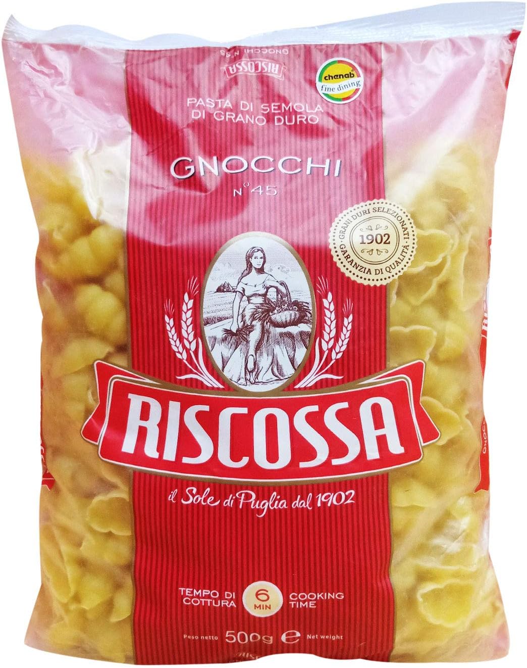Riscossa Gnocchi Pasta, 500 g