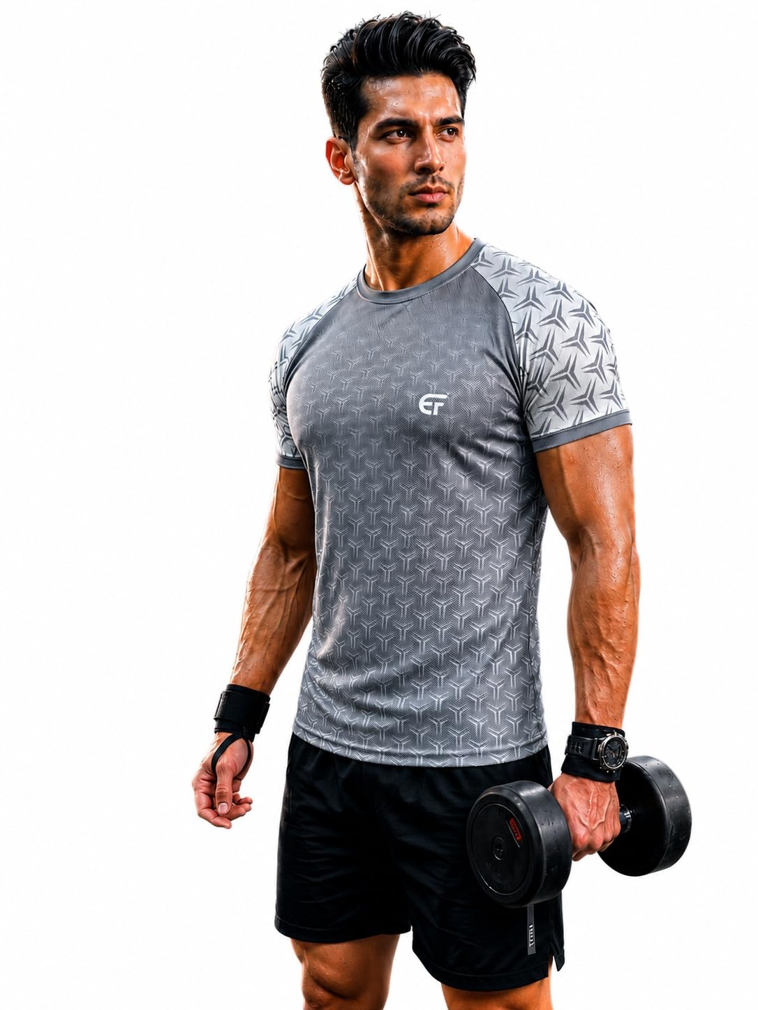Men's Sports T-Shirt | Quick Dry Activewear | Raglan Sleeve | Athletic Fit Gym & Running Tee-picture-17
