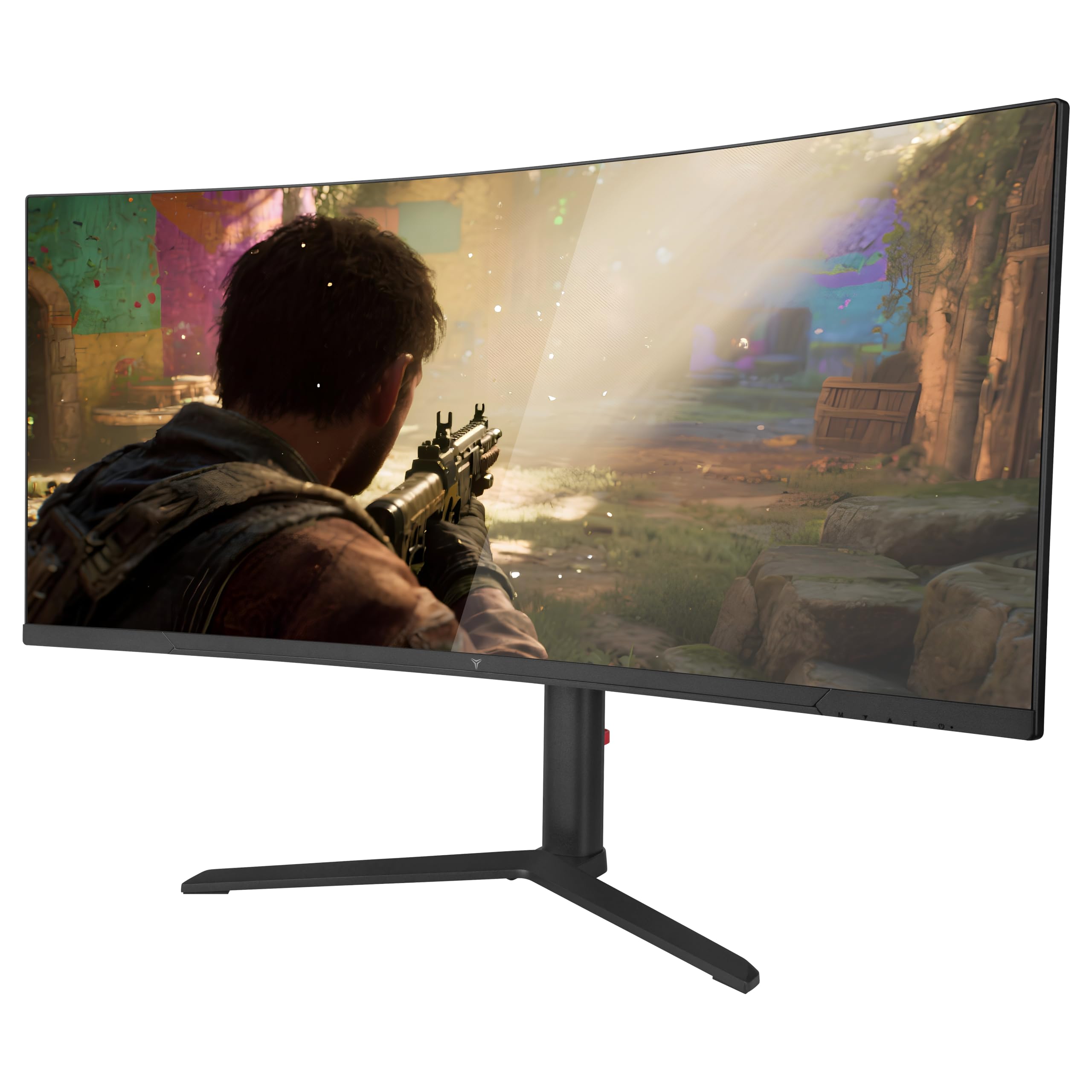 YEYIAN Elysium 34 Monitor do gier 34" Zakrzywiony WQHD | Ultra Szeroki ekran | 21:9 | 3440x1440 | Panel IPS | 180Hz | 1ms | FreeSync | 16 M kolorów | 120% sRGB | 2 x DisplayPort 1.4 i 2 x HDMI 2.1