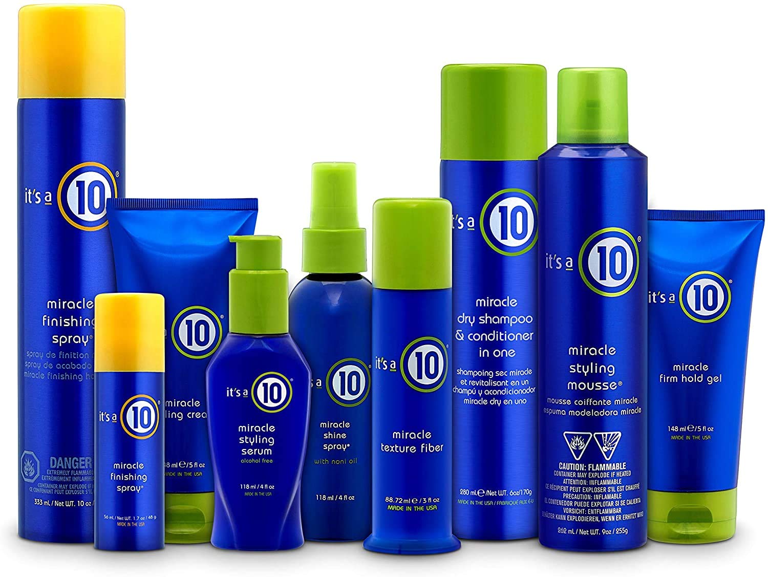 ITS A 10 by It's a 10 MIRACLE SHINE SPRAY WITH NONI OIL 4 OZ (Package Of 2)