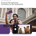 YATWIN Silicone Back Case for Samsung Galaxy S22, Soft-Touch Phone Back Cover for Samsung Galaxy S22 - Purple gallery image