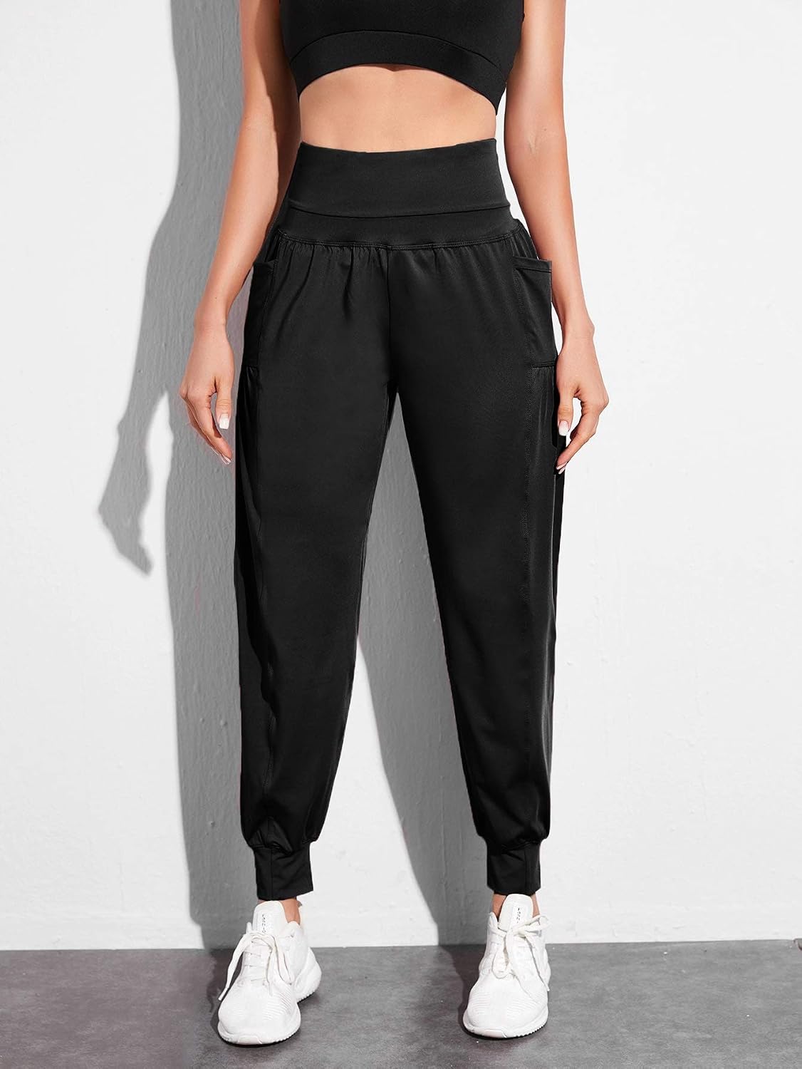 Romwe Women's Wide Band Elastic Waist 