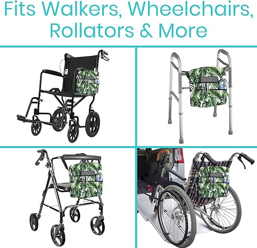 Vista 103 de Bolsa de transporte Vive para andador, universal, para accesorios de sillas de ruedas, andadores, andadores con ruedas y sillas de transporte, que